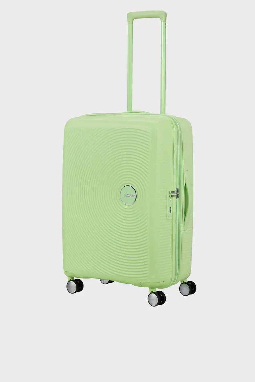 Женский зеленый чемодан 67 см SOUNDBOX KIWI GREEN 6