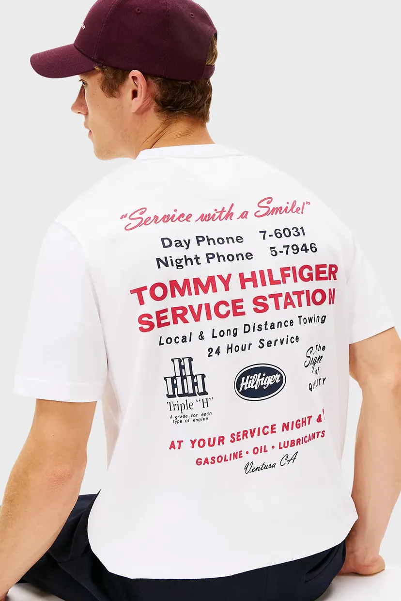 Чоловіча біла футболка SERVICE STATION TEE 4