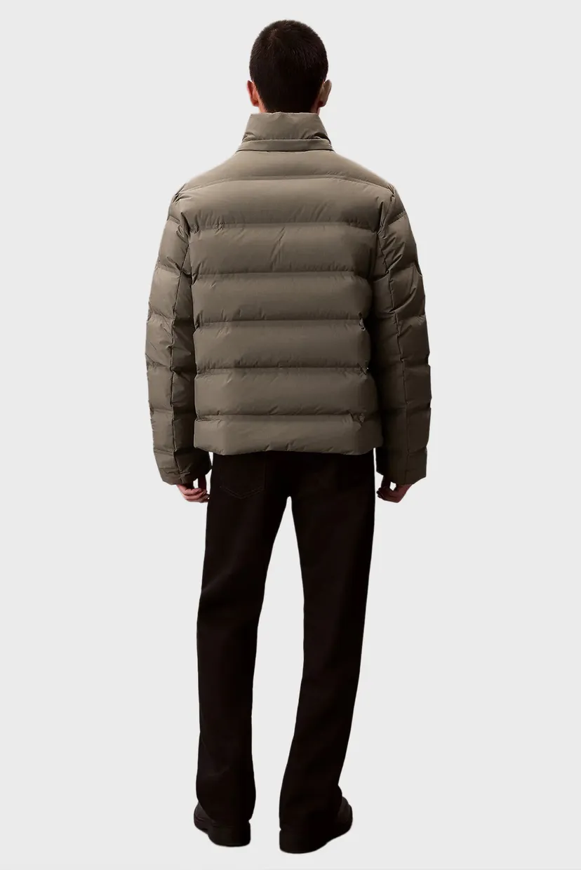 Чоловічий оливковий пуховик LS QUILTED 4