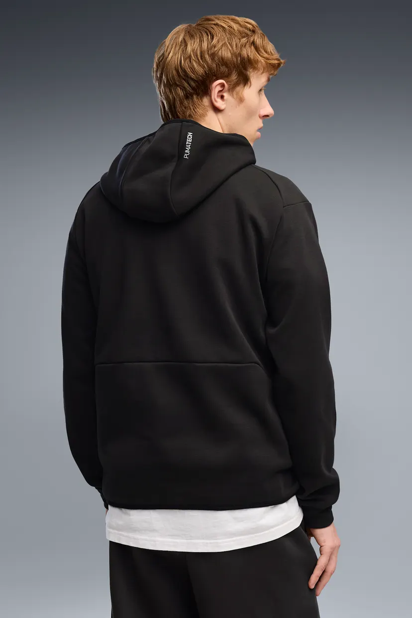 Мужское черное худи PUMATECH Far-Infrared Fleece Hoodie Men 3