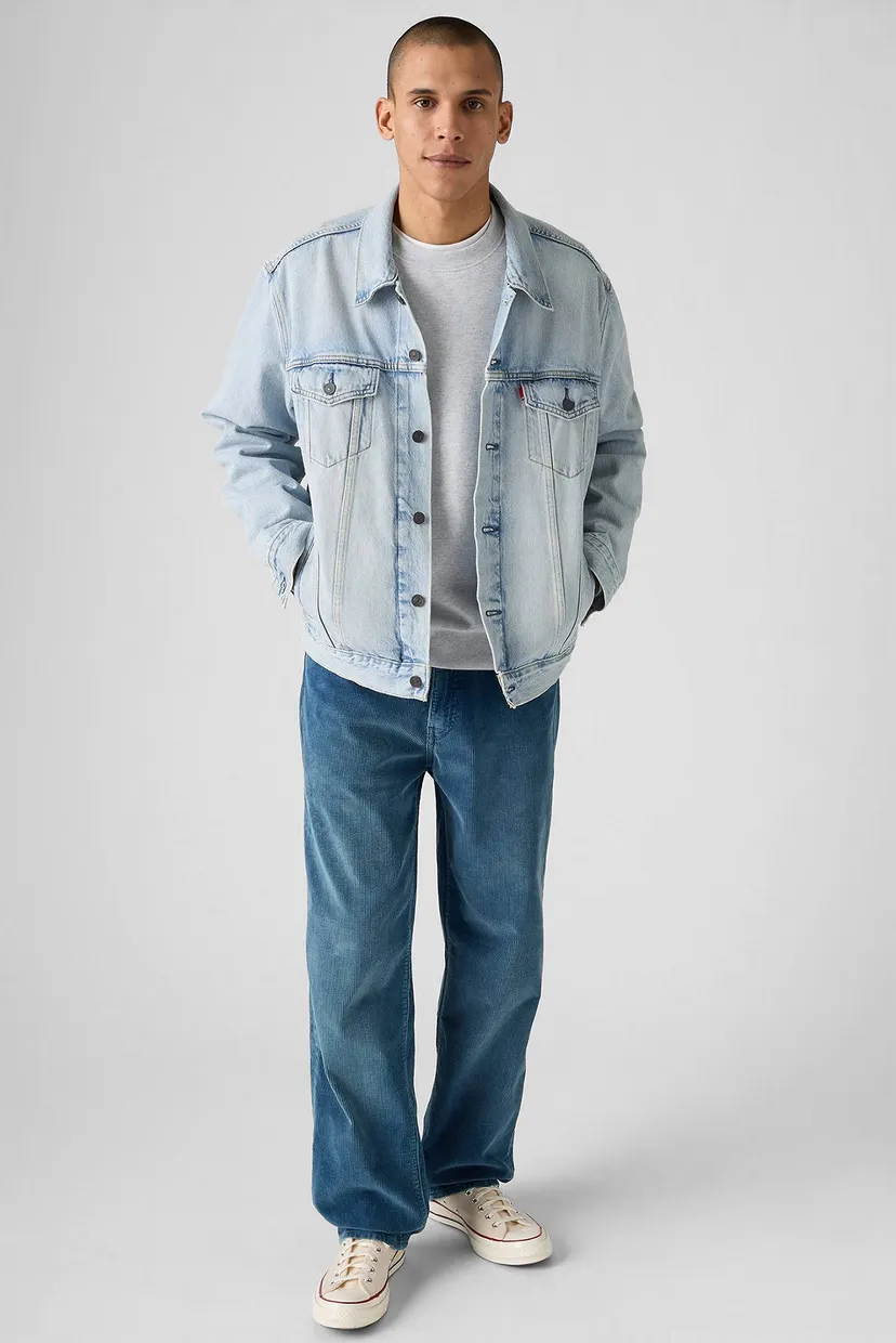Мужские голубые вельветовые джинсы 568™ Loose Straight Corduroy