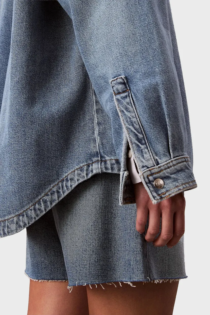 Женская голубая джинсовая рубашка DENIM BOYFRIEND 6