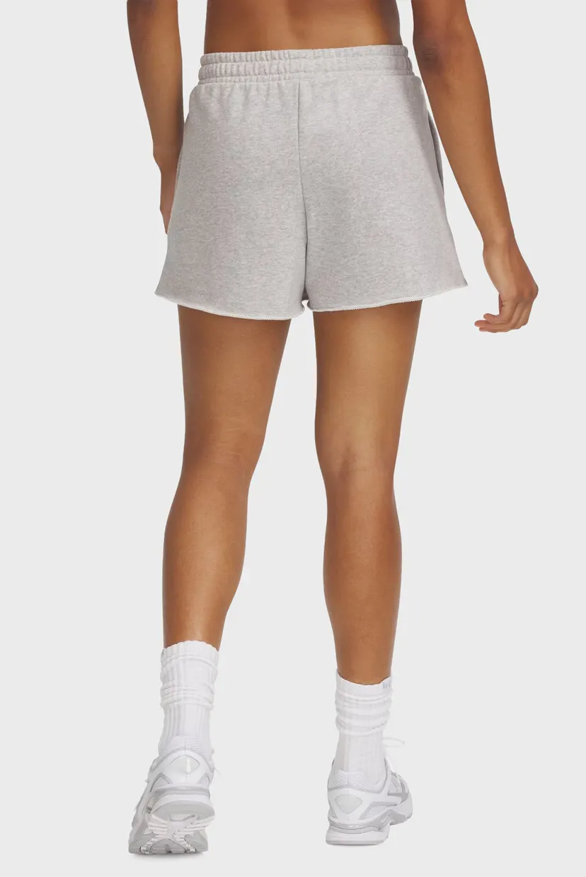 Женские серые шорты UA Rival Terry Short 3