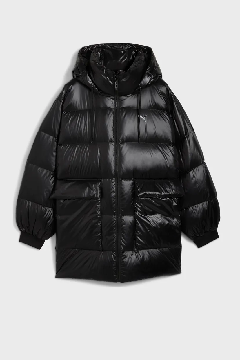Женский черный пуховик Style Hooded Down Jacket Women 4