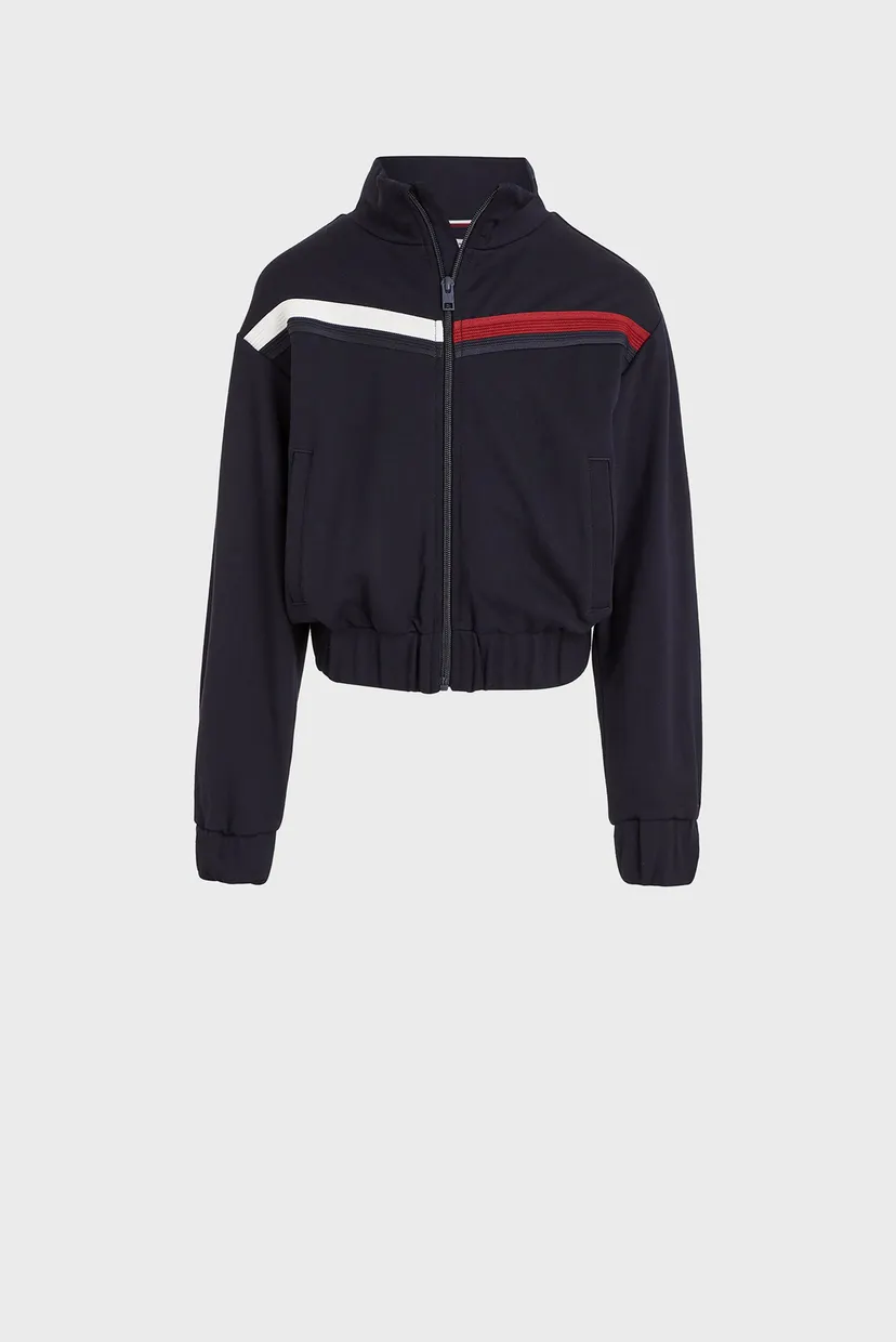 Дитяча темно-синя спортивна кофта GLOBAL STRIPE ZIP THROUGH 4
