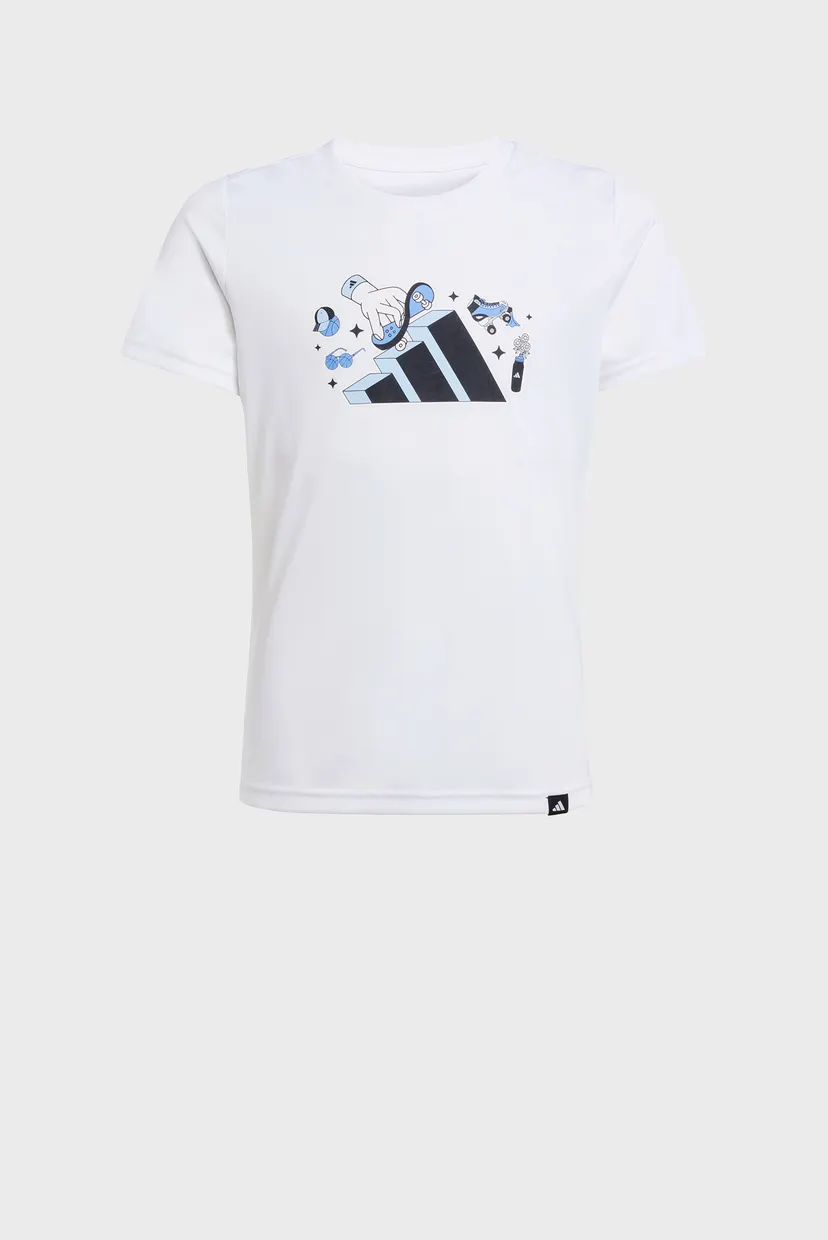 Дитяча біла футболка CLIMACOOL Animal Graphic Kids 6