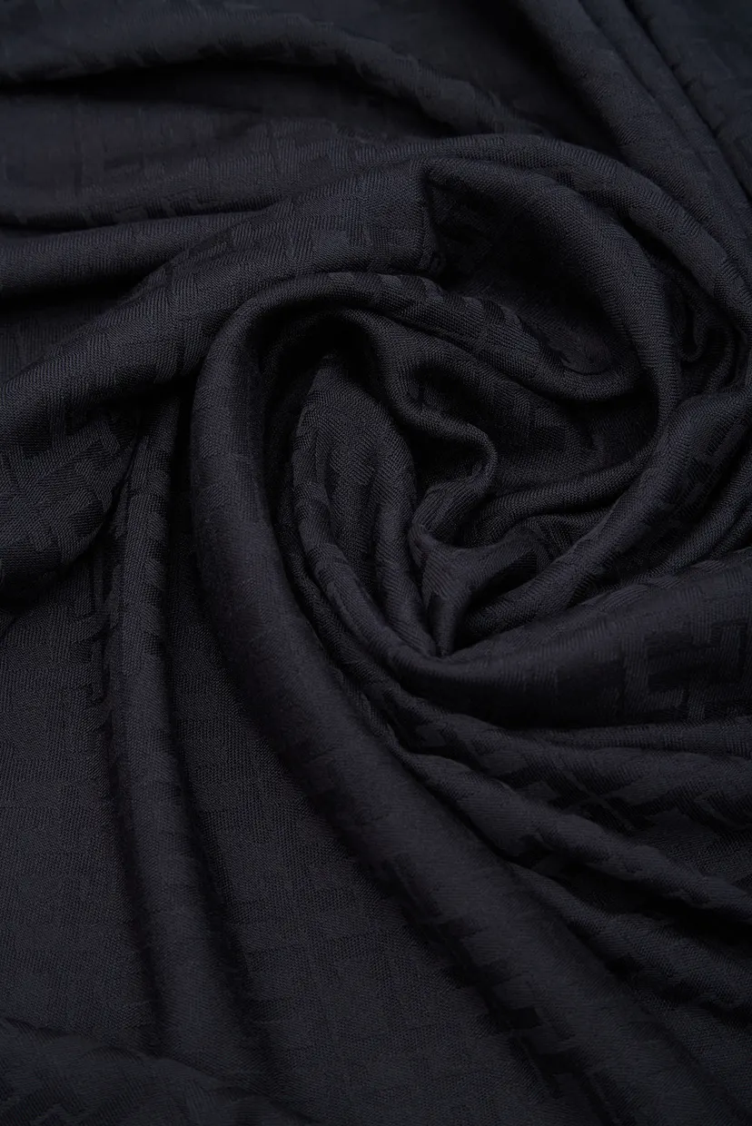 Жіночий темно-синій шарф з візерунком ELEVATED CHIC JACQUARD SCARF 4