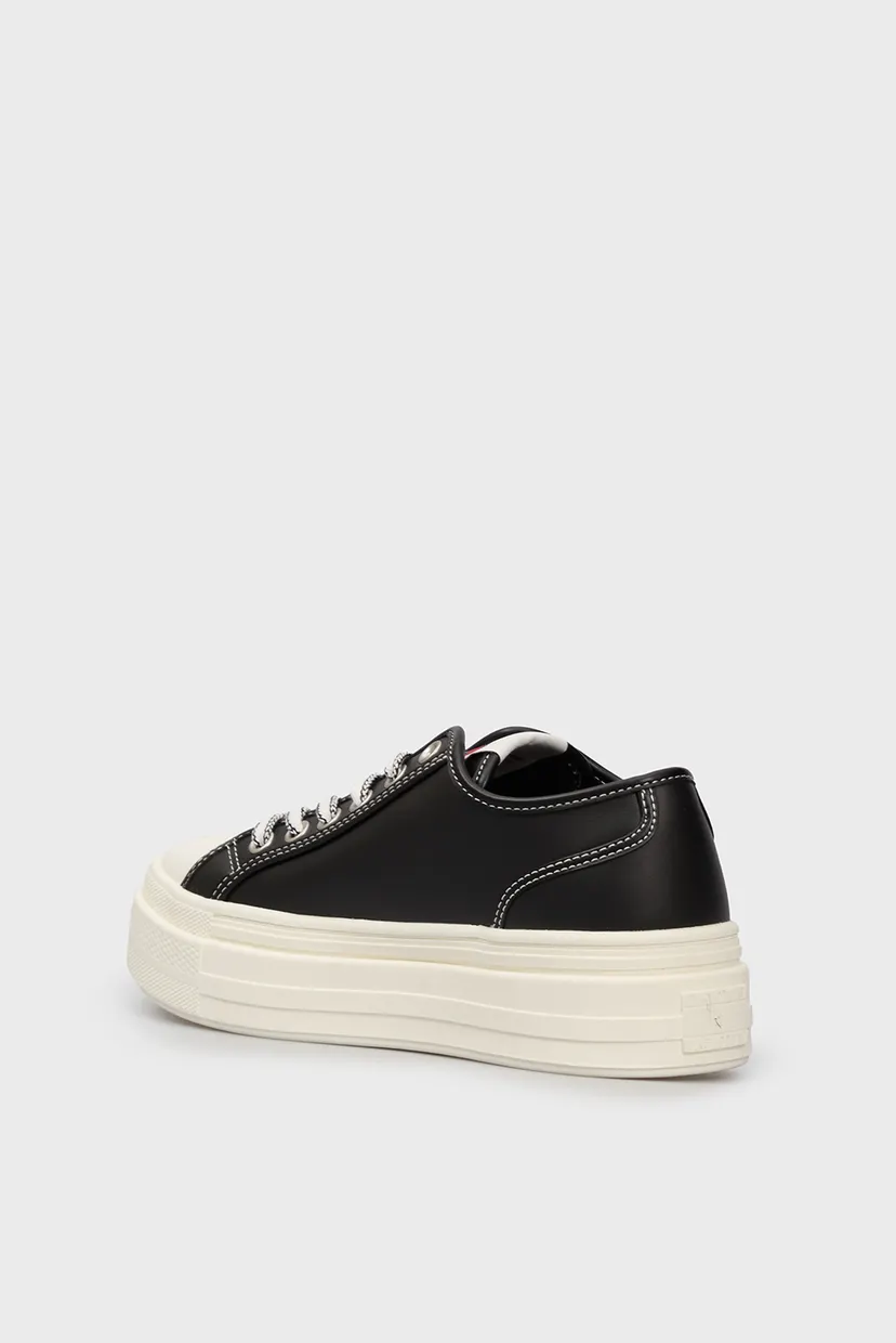 Жіночі чорні шкіряні кеди TJW FOXING VULC LC LEATHER 5