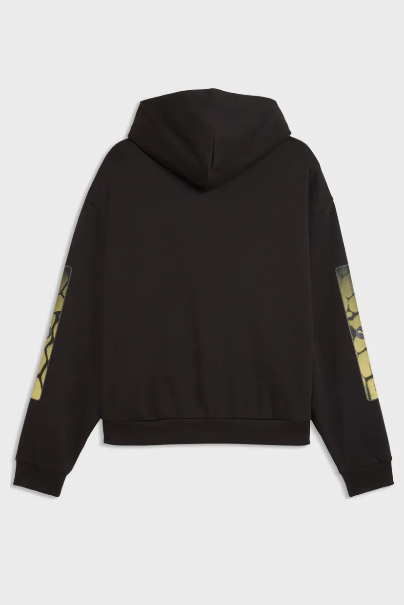 Мужское черное худи PUMA Sport Boxy Graphic Fleece Hoodie Men 5