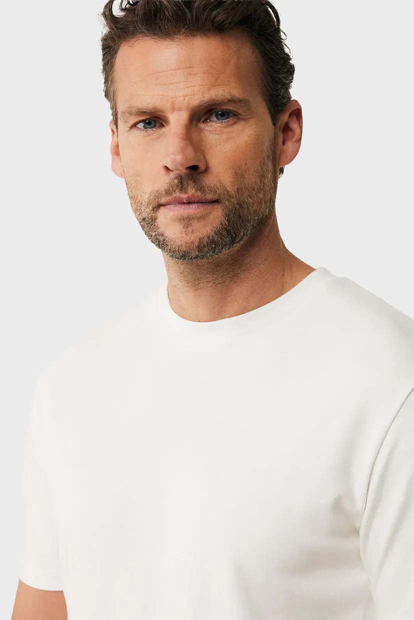 Чоловіча біла футболка Premium t-shirt regular fit 4