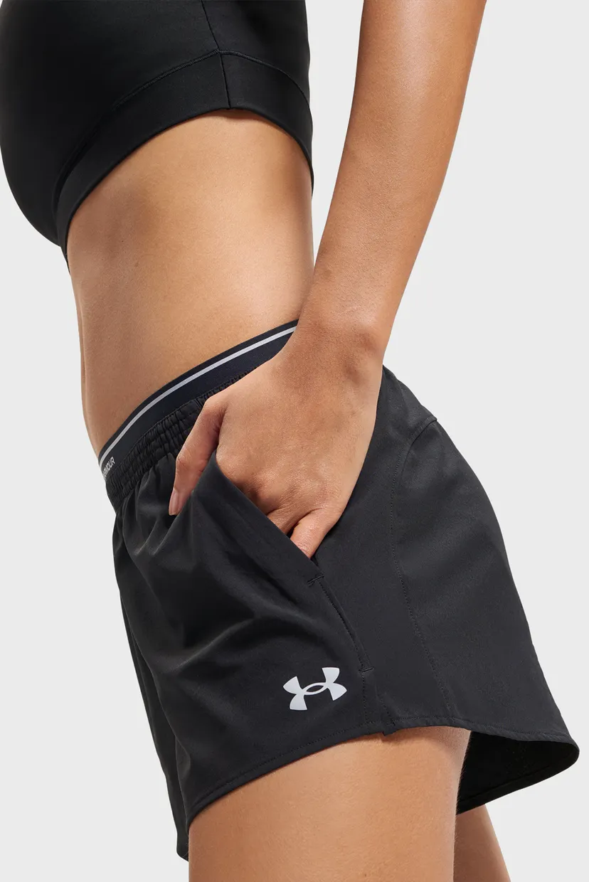 Женские черные шорты UA Vanish Woven 3in Shorts 5