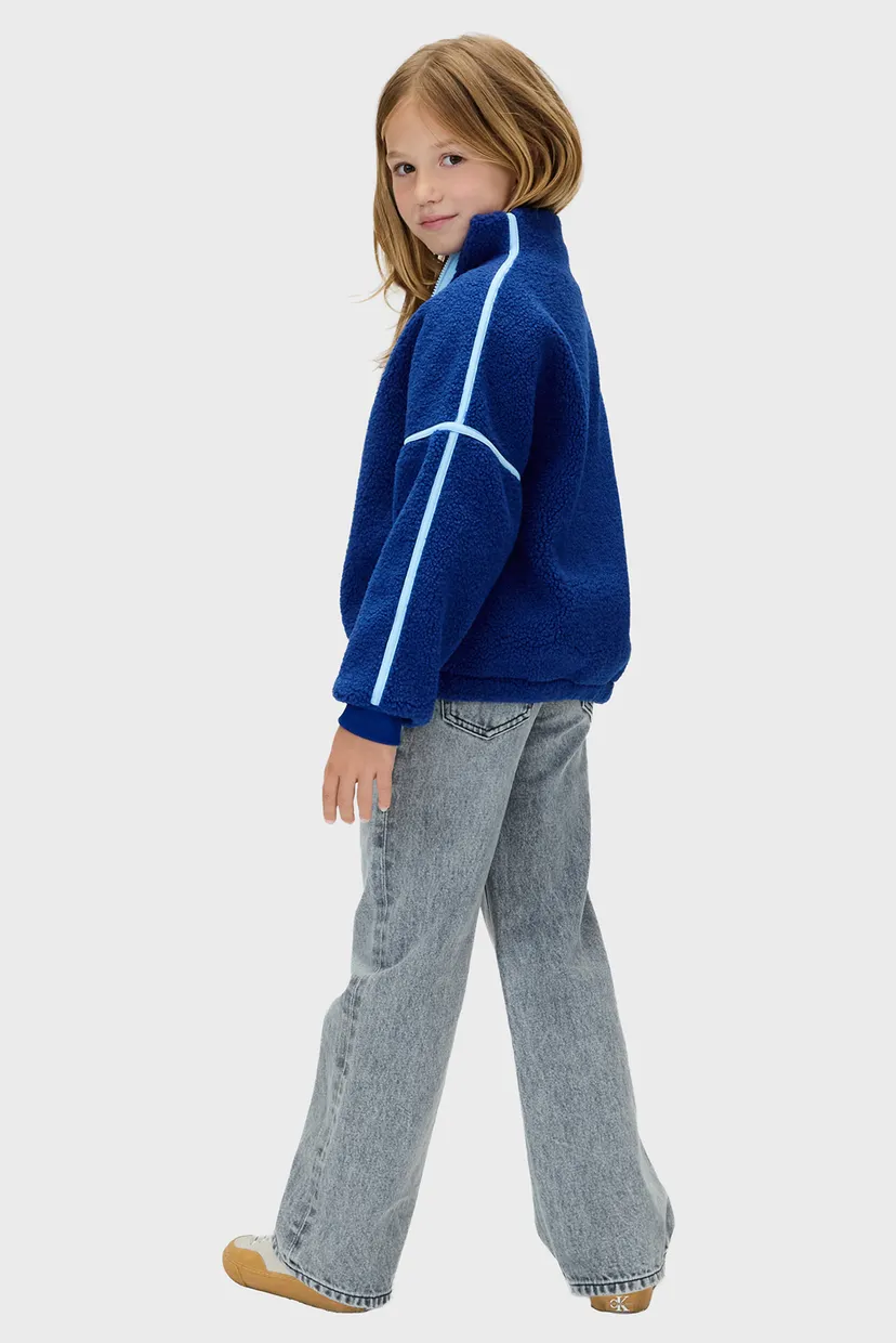 Детская синяя спортивная кофта TEDDY HALF ZIP 3