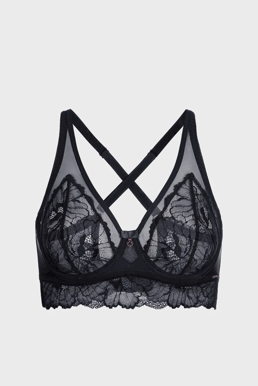 Жіночий чорний бюстгальтер 6