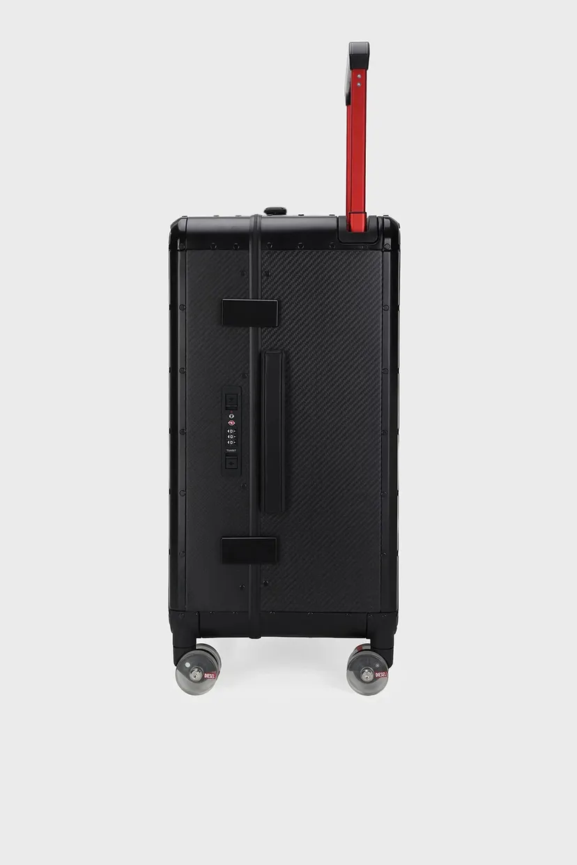 Чорна валіза CARBON FIBER TROLLEY 4