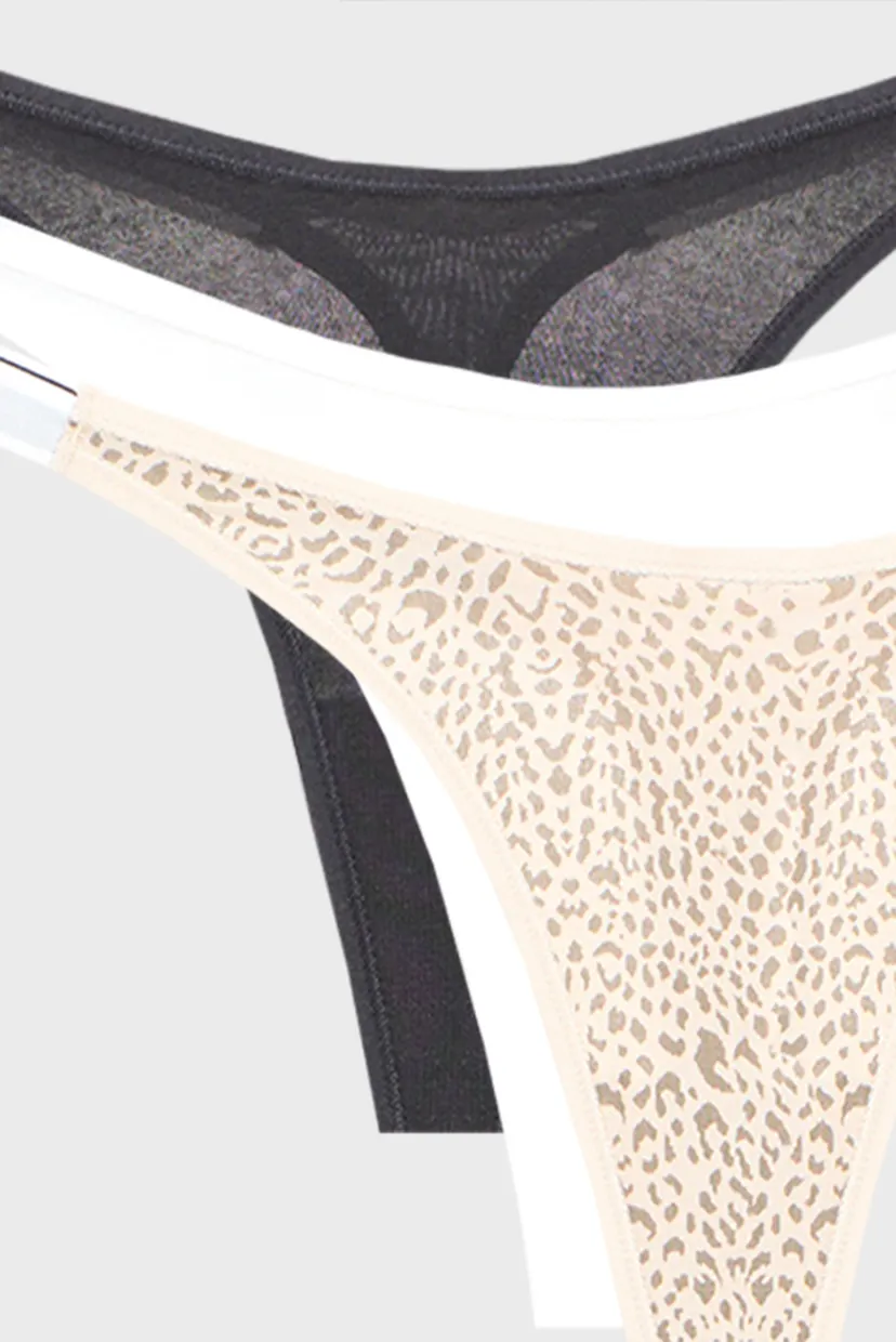 Жіночі трусики (3 шт) DIPPED THONG 7