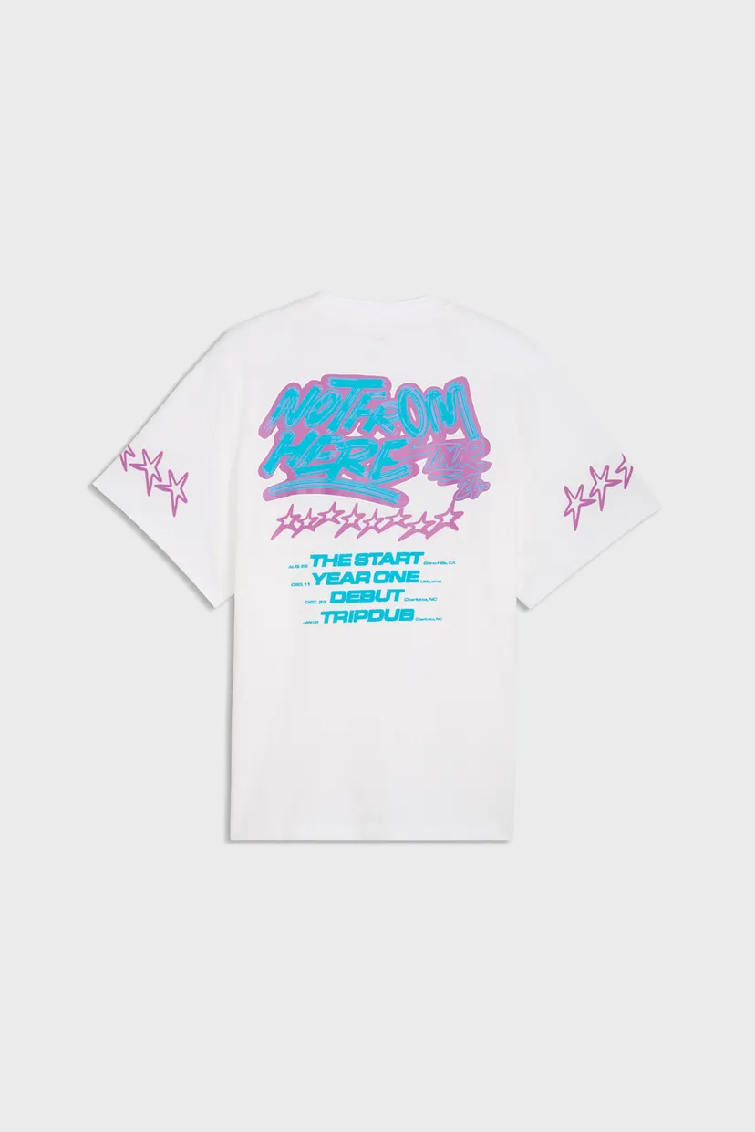 Мужская белая футболка Melo x Hive Tee Men 5