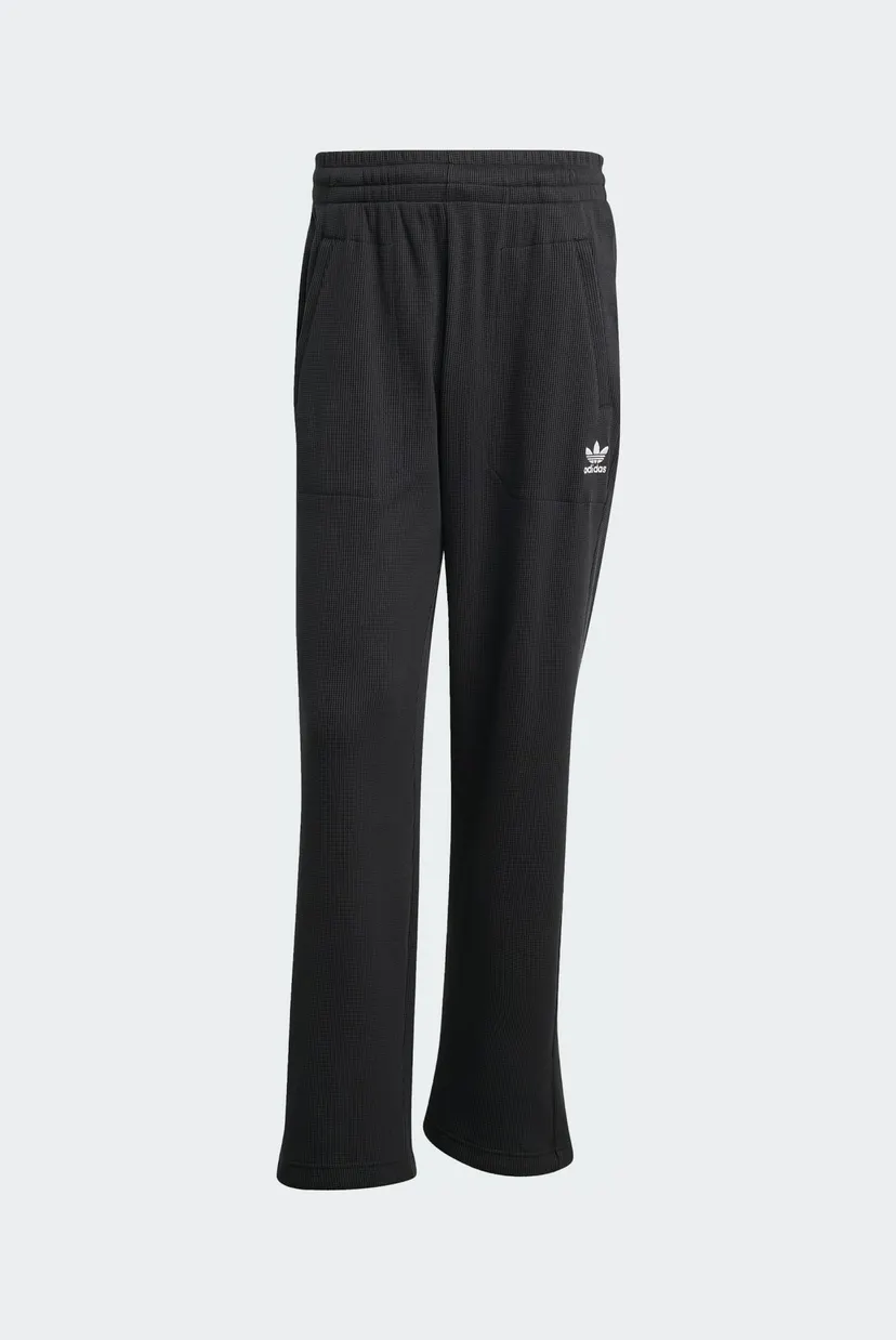 Мужские черные вельветовые спортивные брюки Trefoil Essentials Open Hem 6