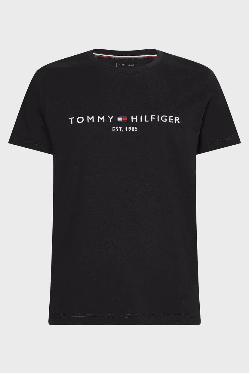 Чоловіча чорна футболка CORE TOMMY LOGO TEE 4
