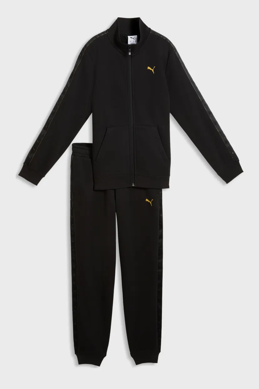 Детский черный спортивный костюм (кофта, брюки) Essentials tape Full-Zip Tracksuit Youth 4