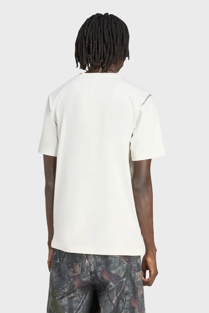 Мужская белая футболка Distressed Graphic 3