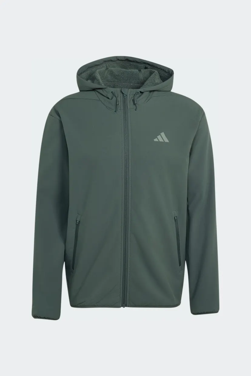 Мужское зеленое худи D4T CLIMAWARM FULL-ZIP 6