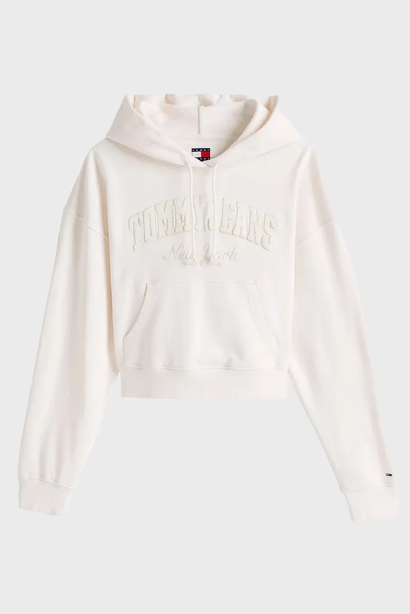 Жіноче біле худі TJW BOXY CRP GMD VARSITY HOODIE 5