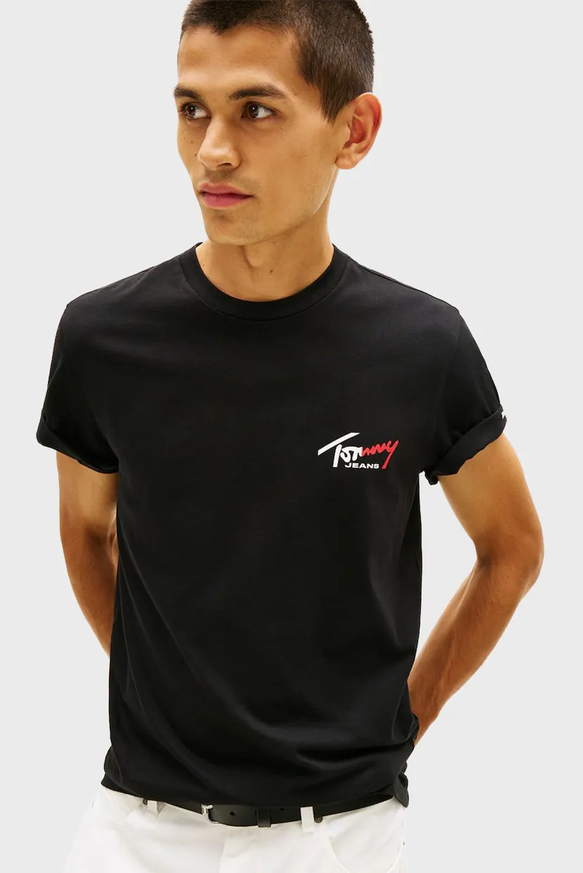 Мужская черная футболка SIGN CHEST 4