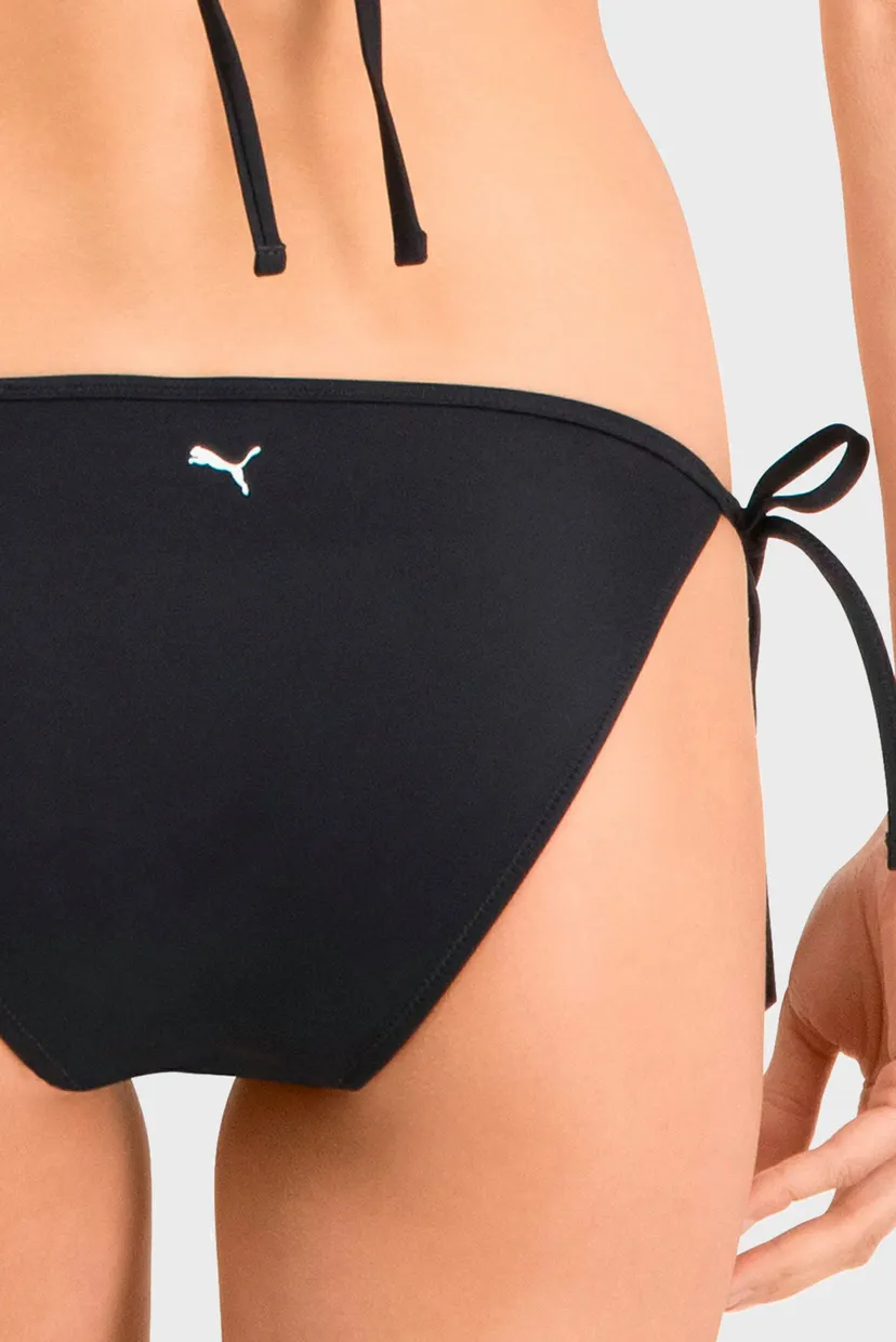 Женские черные трусики от купальника PUMA Swim Women Side Tie Bikini Bottom 5