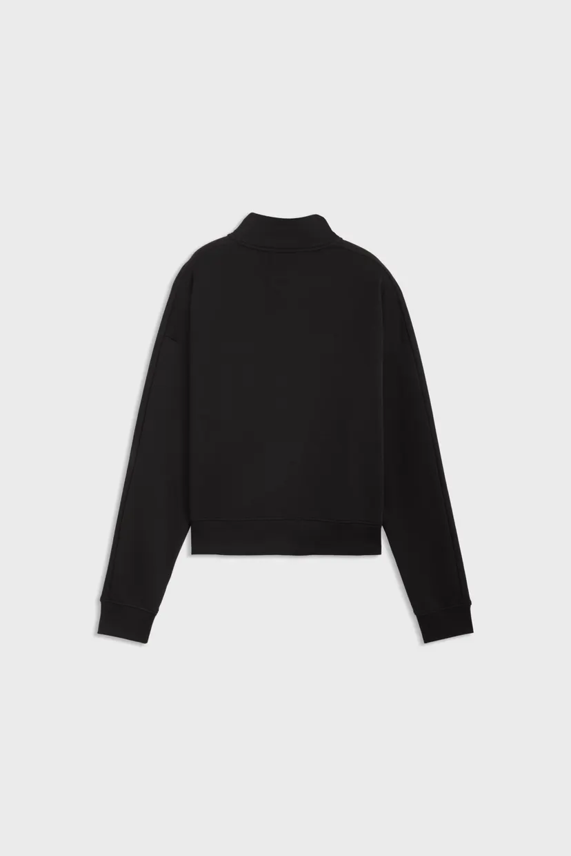 Жіноча чорна спортивна кофта PUMA Class Relaxed Half-Zip Sweatshirt Women 5