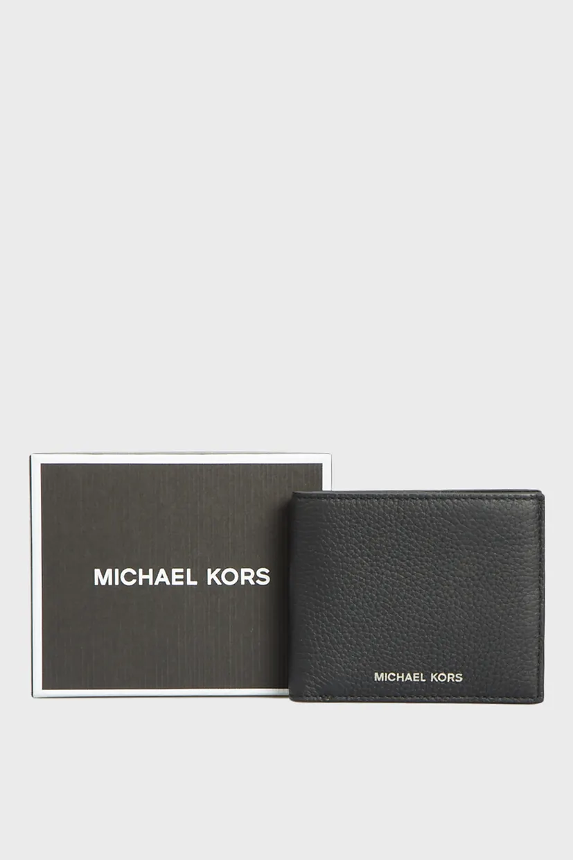 Мужской черный кожаный кошелек HUDSON BILLFOLD 5