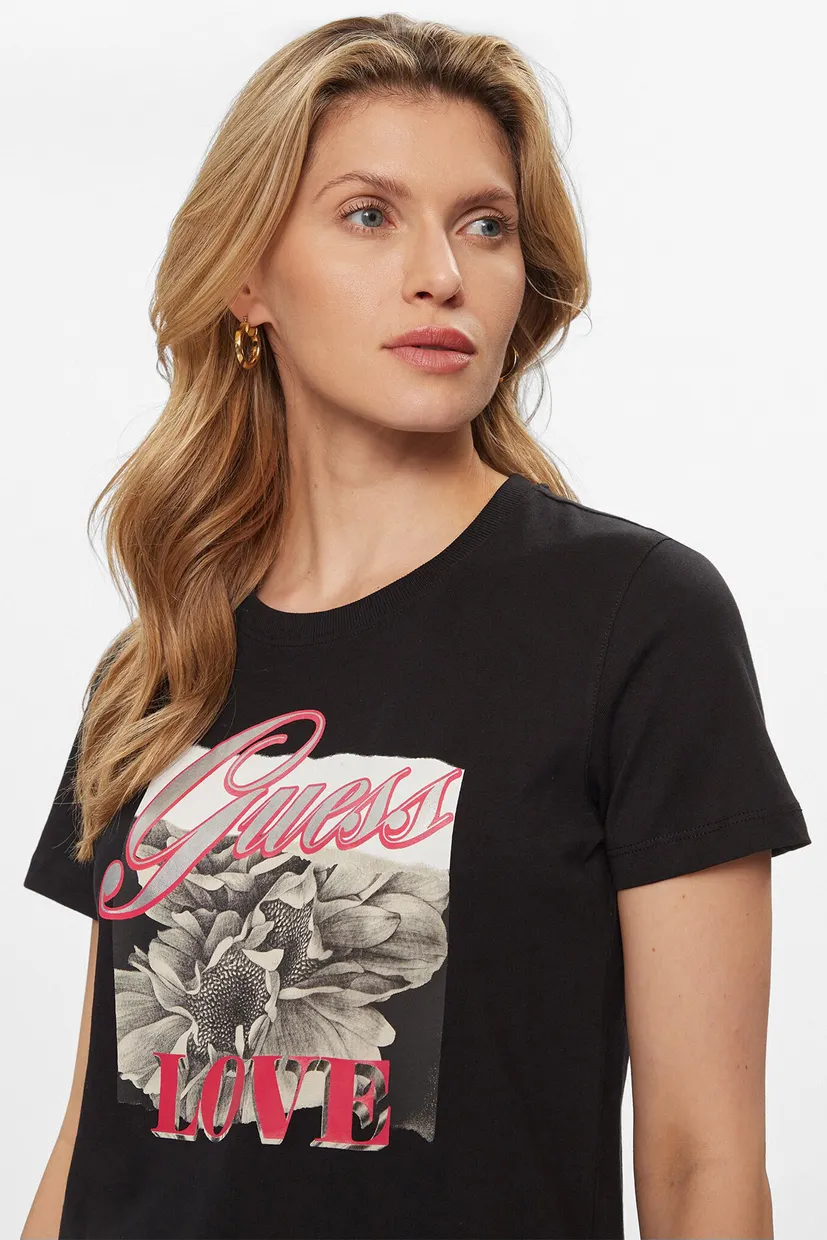 Жіноча чорна футболка 4
