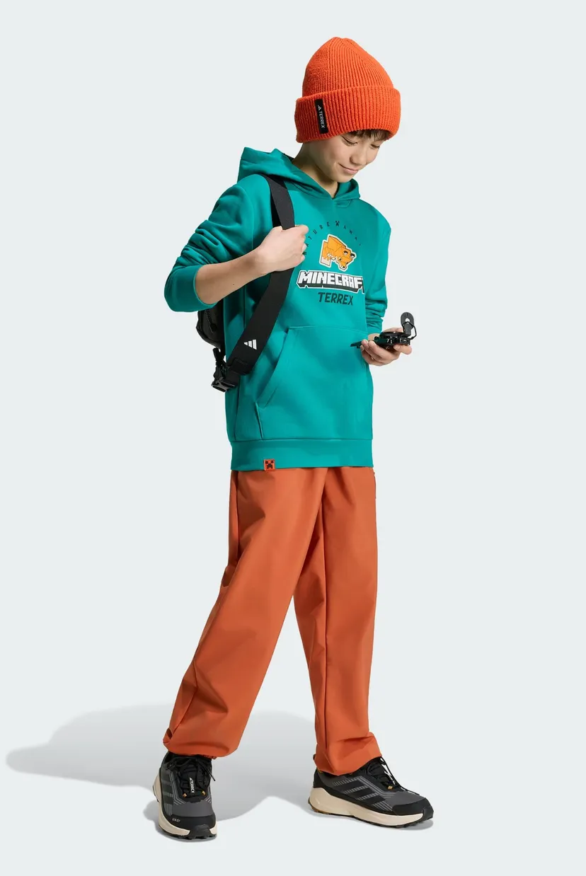 Детское зеленое худи Adidas Minecraft Terrex 6