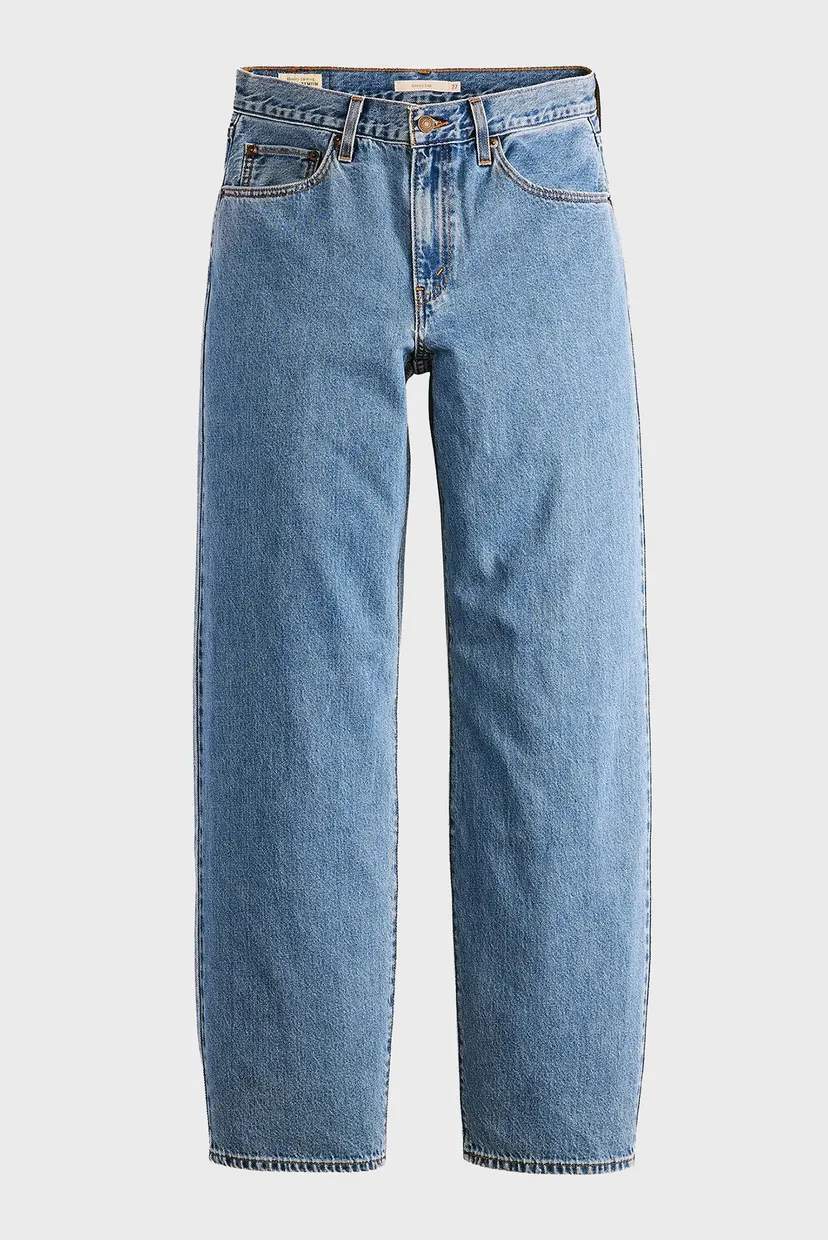 Жіночі блакитні джинси Baggy Dad 9