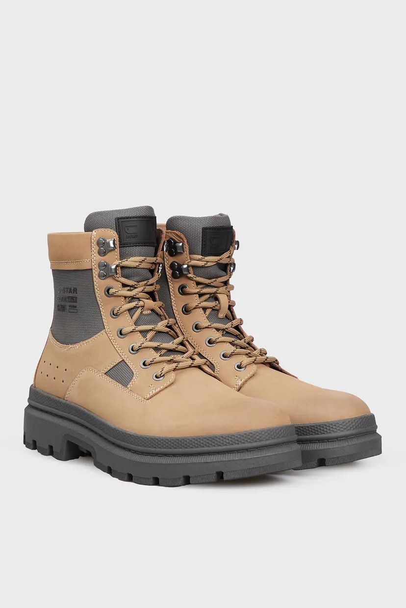 Мужские бежевые нубуковые ботинки Arron Lace Mid M 3