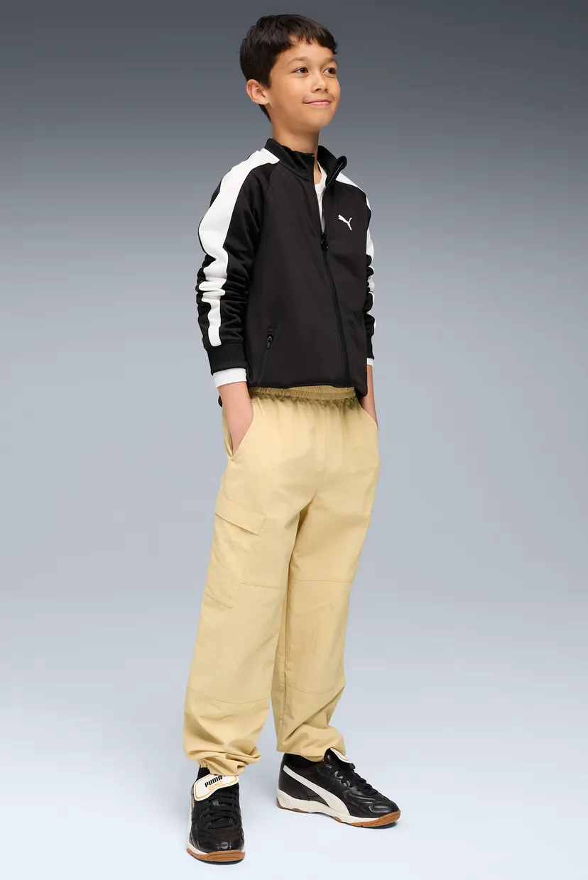 Дитячі жовті спортивні штани WARDROBE ESS Relaxed Woven Cargo Pants Youth 4