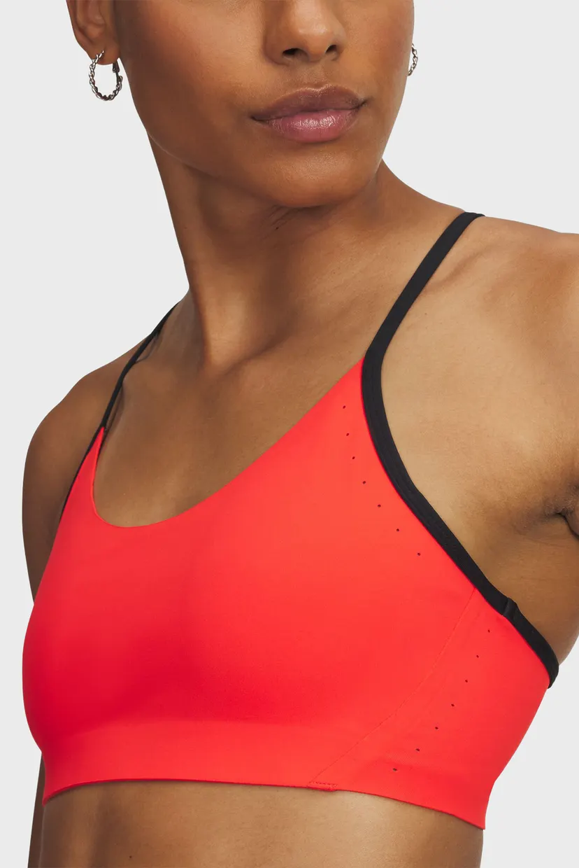 Жіночий червоний топ UA Halo Bonded Bra 8