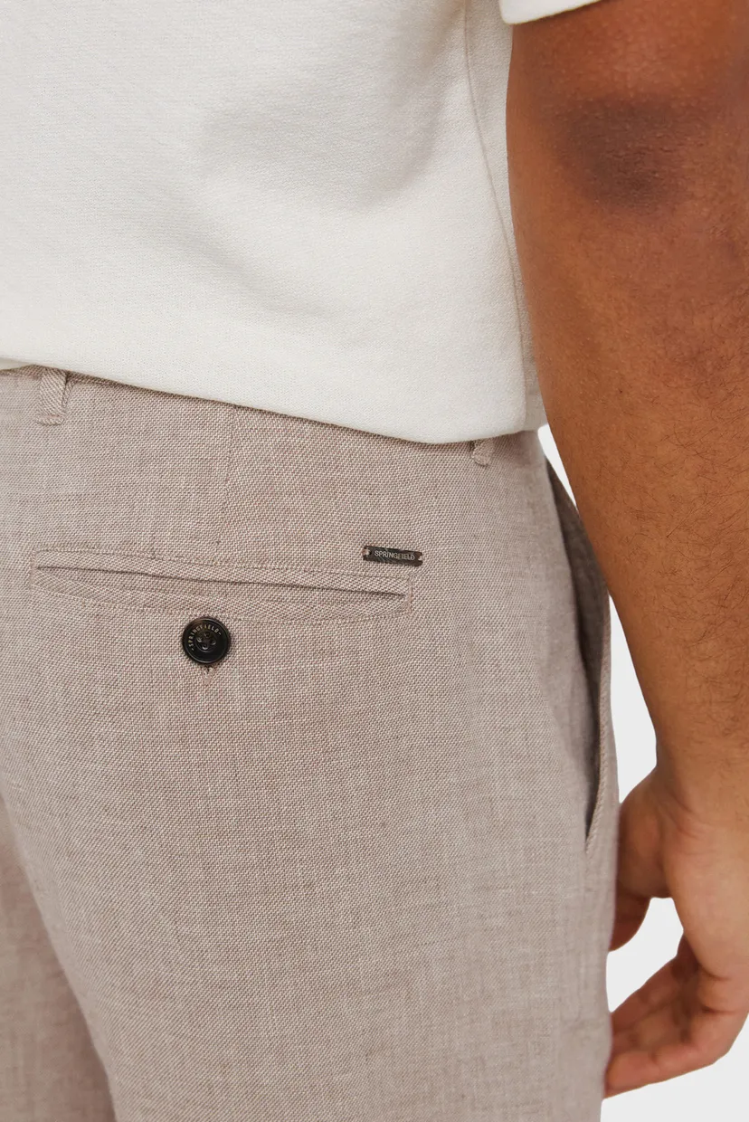 Мужские бежевые брюки comfort slim fit 6