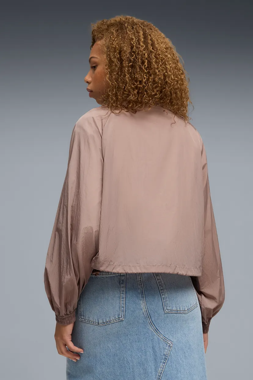 Женская пудровая куртка HER Relaxed Woven Full-Zip Jacket Women 3