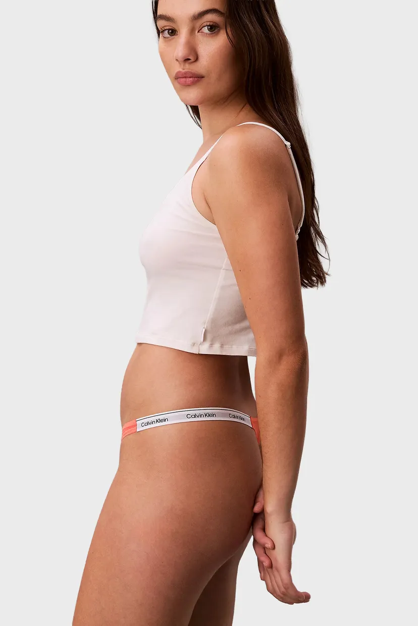 Женские коралловые трусики DIPPED STRING THONG 5