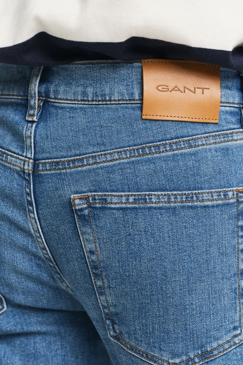 Мужские синие джинсы SLIM CLEAN WASH GANT JEANS 5