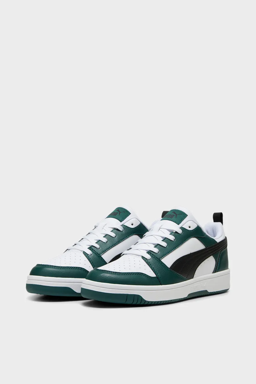 Зелені шкіряні снікерси Rebound V6 Low Sneakers 3
