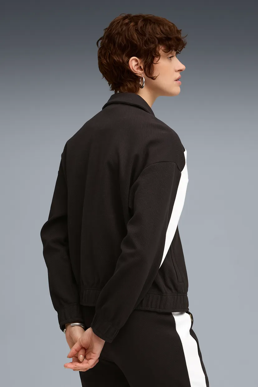 Жіноча чорна спортивна кофта T7 Relaxed Track Jacket Women 4