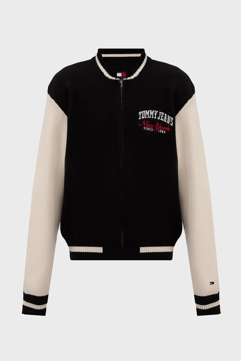 Чоловічий чорний кардиган TJM RLX VARSITY BASEBALL 6