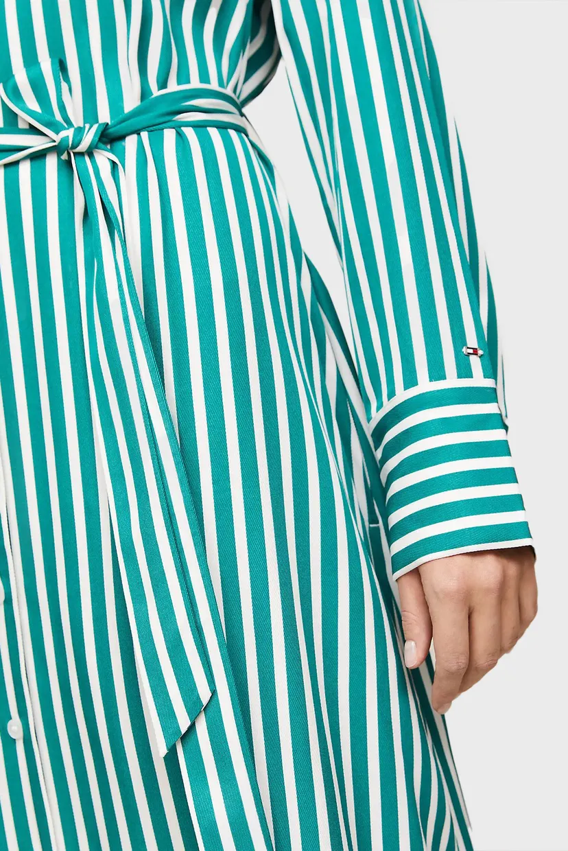 Жіноча сукня у смужку FLUID STRIPE LS MIDI 4