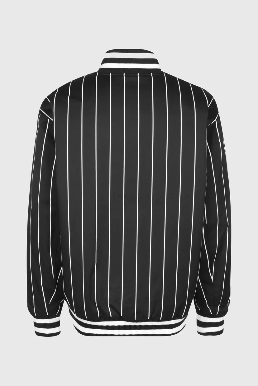 Мужской черный бомбер в полоску TJM RLX PINSTRIPE 6