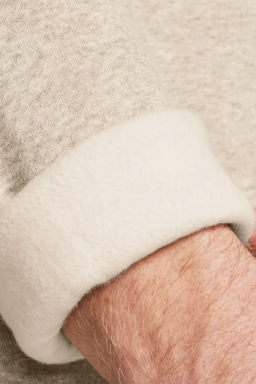 Чоловіче бежеве худі UA Essential Fleece Hoodie 3