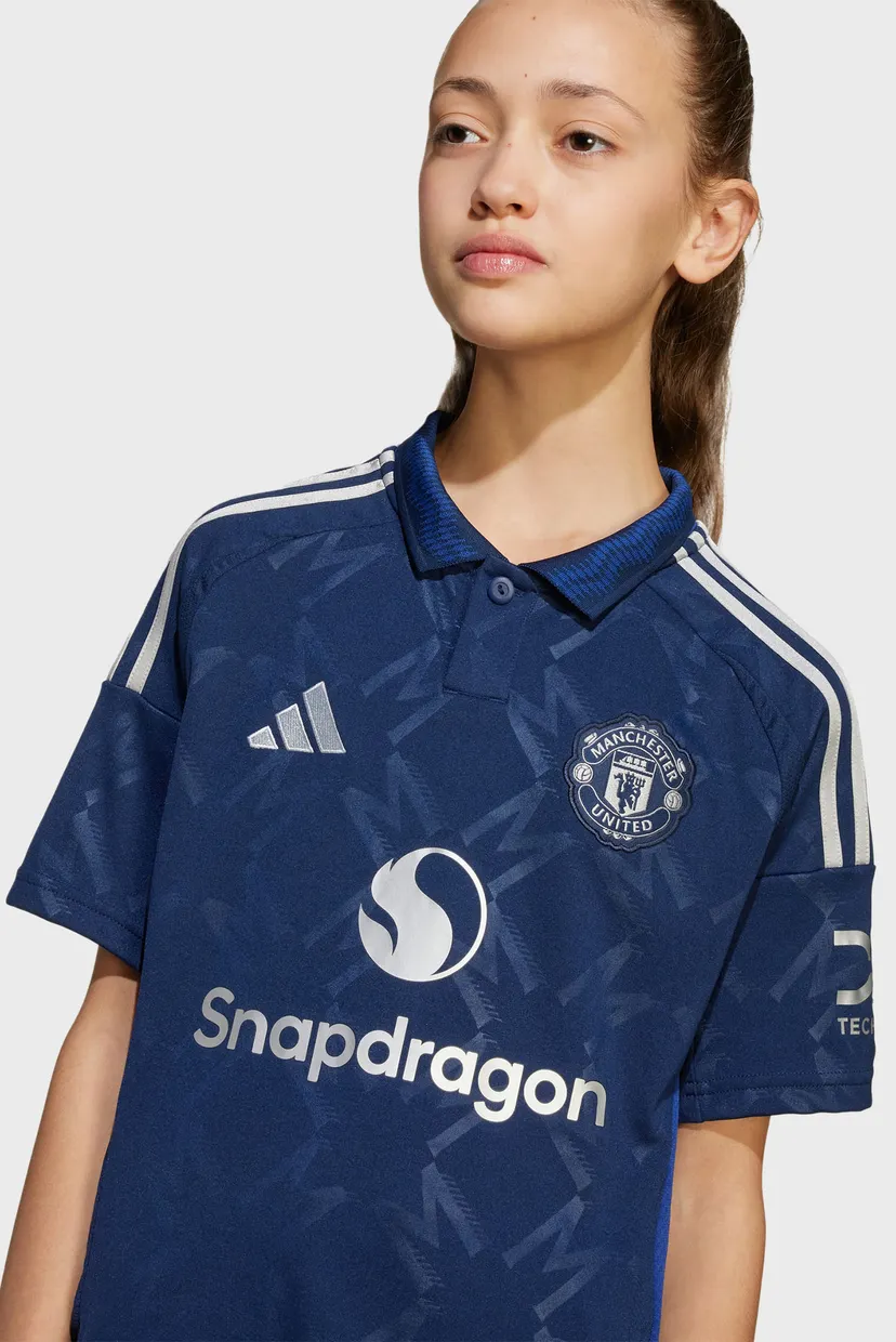 Дитяча синя футболка з візерунком Manchester United 24/25 Away Kids 4