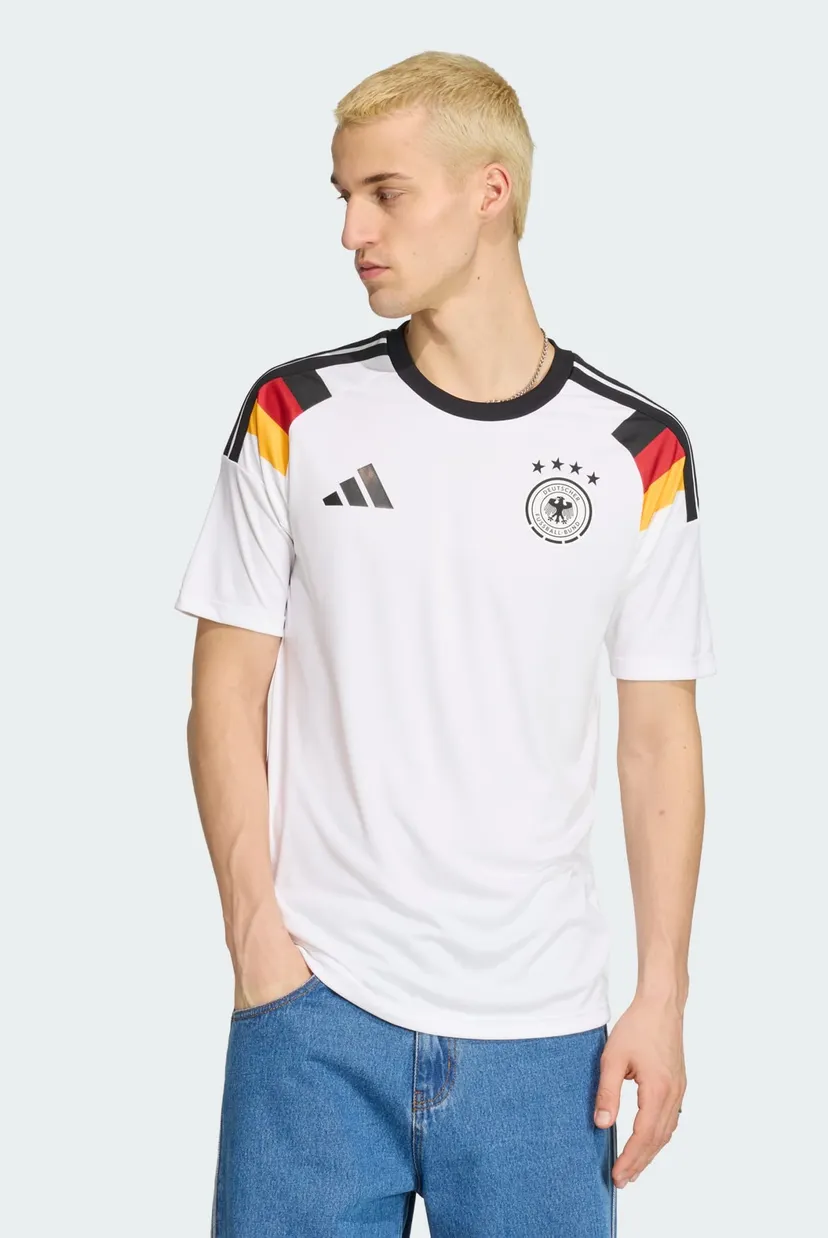 Мужская белая футболка Germany 26 Fan adidas JZ4556 — MD-Fashion