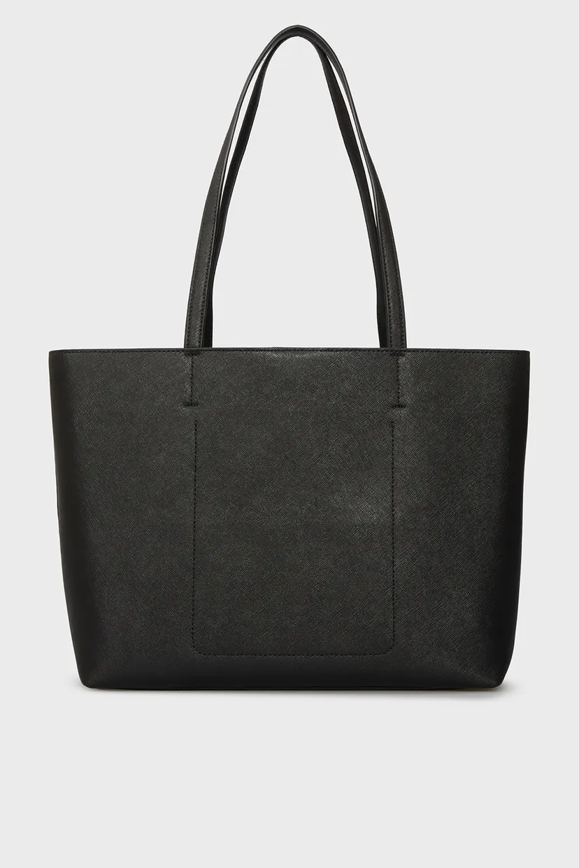 Женская черная кожаная сумка AVRIL TOTE 4
