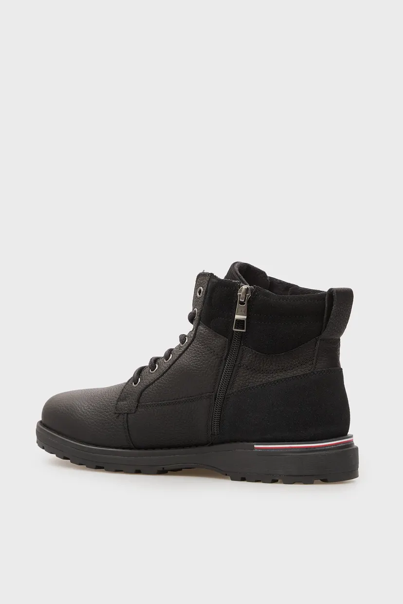 Чоловічі чорні шкіряні черевики CORPORATE W LTH LACE BOOT 5